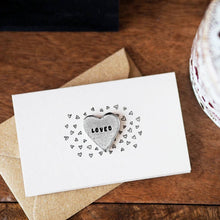Load image into Gallery viewer, 'Loved' Heart Tiny Token Card