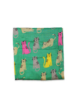 Load image into Gallery viewer, Organic Kitten Print Muslin 2 Pack