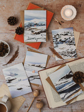 Load image into Gallery viewer, Winter at Mull of Kintyre, Cosy Cottage Greeting Card