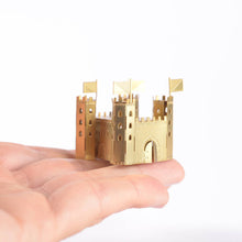 Load image into Gallery viewer, Brass Mini Model Castle Crafting Kit