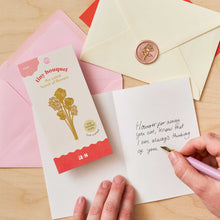 Load image into Gallery viewer, Rose Tiny Bouquet - Brass (gold)