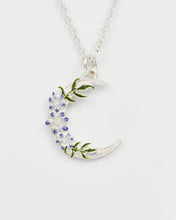 Load image into Gallery viewer, Nightshade Moon Silver Chain Necklace