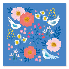 Load image into Gallery viewer, Blank Greetings Card | Art Card Blue Birds