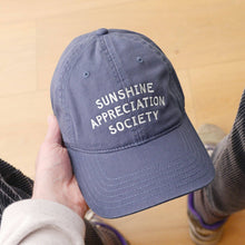 Load image into Gallery viewer, Sunshine Appreciation Society - Cotton Baseball Cap - Vintage Blue
