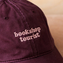 Load image into Gallery viewer, Bookshop Tourist - Cotton Baseball Cap - Burgundy