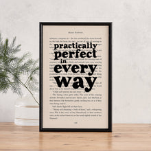 Load image into Gallery viewer, Mary Poppins 'Practically Perfect' Framed Book Page
