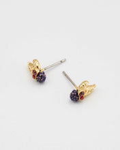 Load image into Gallery viewer, Orla Blackberry Stud Earrings