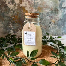 Load image into Gallery viewer, Christmas Spice - Pippin 200ml milk bottle candle with cork lid