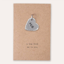 Load image into Gallery viewer, ‘Hug’ Heart Keyring Charm