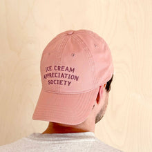 Load image into Gallery viewer, Ice Cream Appreciation Society - Cotton Baseball Cap - Dusty Rose