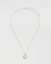 Load image into Gallery viewer, Selene Moon Periwinkle Necklace in Silver