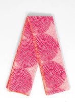 Load image into Gallery viewer, Camille Lightweight Cotton Scarf - Hot Pink, Polka Dot Circles