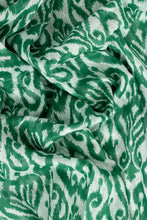 Load image into Gallery viewer, Saffron Lightweight Cotton Scarf - Green, Damask