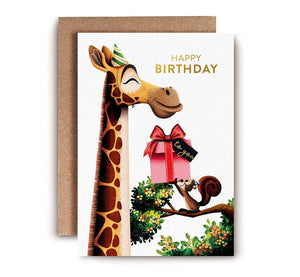 Giraffe Birthday card