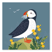 Load image into Gallery viewer, Blank Greetings Card | Art Card Puffin Illustration