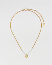 Load image into Gallery viewer, Niva Mistletoe Heart Pearl Necklace
