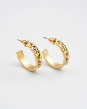 Load image into Gallery viewer, Blackberry Bramble Gold Hoop Earrings