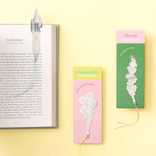 Load image into Gallery viewer, Lavender Steel Metal Bookmark with Cord Marker