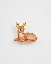 Load image into Gallery viewer, Resting Fawn Enamel Brooch