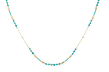 Load image into Gallery viewer, Horus Apatite Gold Gemstone Necklace