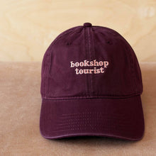 Load image into Gallery viewer, Bookshop Tourist - Cotton Baseball Cap - Burgundy