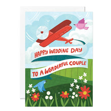 Load image into Gallery viewer, Happy Wedding Day Plane Card