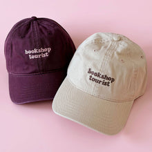 Load image into Gallery viewer, Bookshop Tourist - Cotton Baseball Cap - Burgundy
