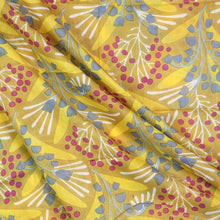 Load image into Gallery viewer, Mustard Wildflower Organic Cotton scarf
