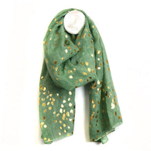Load image into Gallery viewer, Forest Green Speckle scarf
