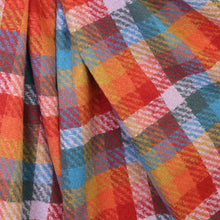 Load image into Gallery viewer, Jessica Red, Lilac and Multi Mix Check Weave Scarf