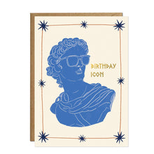 Load image into Gallery viewer, Birthday Icon Card | Gold Foil Greek Statue Sunglasses