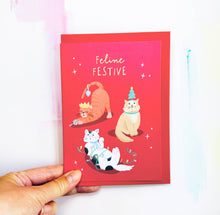 Load image into Gallery viewer, Cat Christmas Card