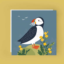 Load image into Gallery viewer, Blank Greetings Card | Art Card Puffin Illustration