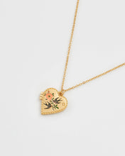 Load image into Gallery viewer, Swallow Heart Locket Chain Necklace