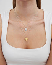 Load image into Gallery viewer, Selene Moon Periwinkle Necklace in Silver