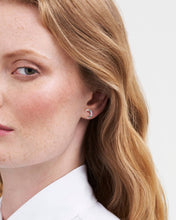 Load image into Gallery viewer, Nightshade Moon Silver Stud Earrings