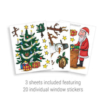 Load image into Gallery viewer, Christmas Stick Man Window Stickers