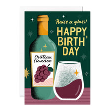Load image into Gallery viewer, Birthday Card – Wine Design Greeting Card for Men