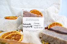 Load image into Gallery viewer, Orange, Ginger & Neroli Scrub Handmade Soap Bar