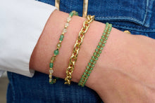 Load image into Gallery viewer, Laria Green Apatite, Prehnite & Gold Beaded Bracelet