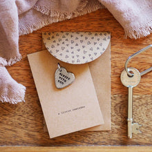 Load image into Gallery viewer, 'Always with You' Heart Keyring Charm