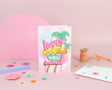 Load image into Gallery viewer, Birthday Neon Sign Card