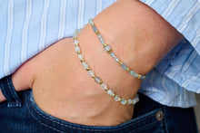 Load image into Gallery viewer, Salma Blue Topaz & Gold Friendship Bracelet