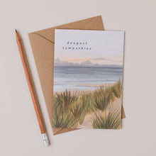 Load image into Gallery viewer, Formby Beach Deepest Sympathies Card