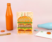 Load image into Gallery viewer, Burger Birthday Birthday Card