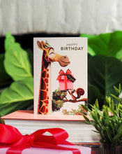 Load image into Gallery viewer, Giraffe Birthday card
