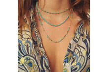 Load image into Gallery viewer, Horus Turquoise Gold Gemstone necklace