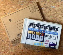 Load image into Gallery viewer, Busy Day on the Road Crinkly Newspaper