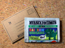 Load image into Gallery viewer, Rainbow Dinosaurs Crinkly Newspaper