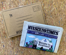 Load image into Gallery viewer, Welcome to Scotland Crinkly Newspaper